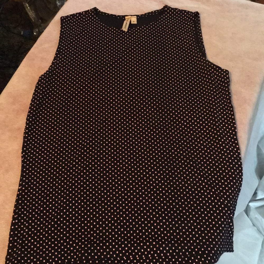 Slinky Black With Pink Polka Dots Shirt